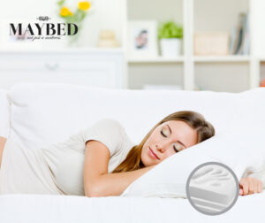 beautiful young woman sleeps